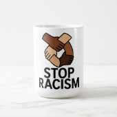 人種差別ストップ コーヒーマグカップ (中央)