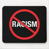 人種差別ストップ マウスパッド (正面)