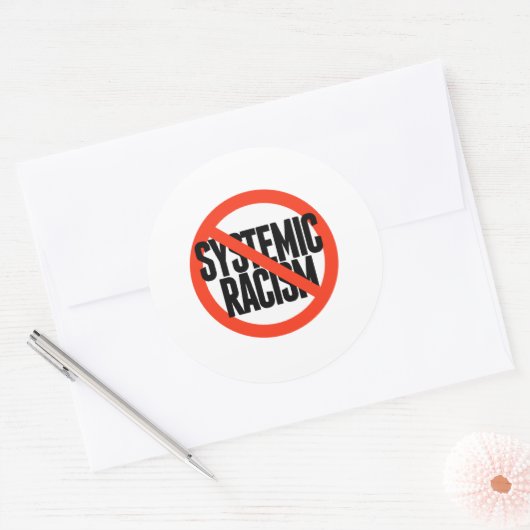 人種差別主義は存在しない ラウンドシール (封筒)