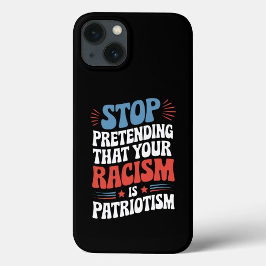 人種差別主義を愛国心のふりをするな Case-Mate iPhoneケース (裏面)