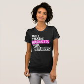 人種差別主義者と取引する Tシャツ (正面フル)