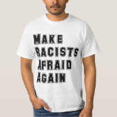 人種差別主義者を再び恐れさせる Tシャツ (正面)
