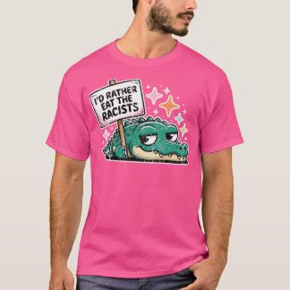 人種差別主義者を食うワニ - フェミニスト ギフト クラシック Tシャツ
