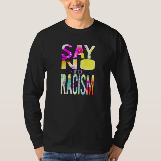 人種差別反対 プレミアム Tシャツ (正面)