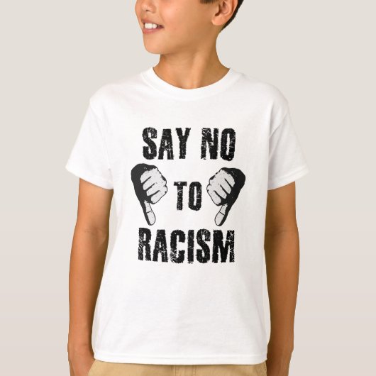 人種差別反対 Tシャツ (正面)