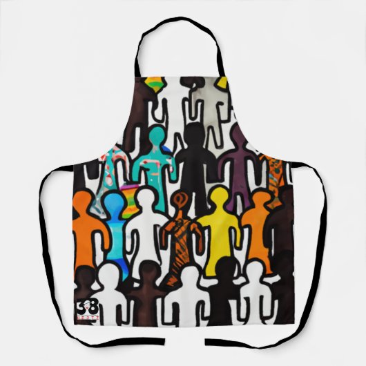 人種差別平等コレクション エプロン (正面)