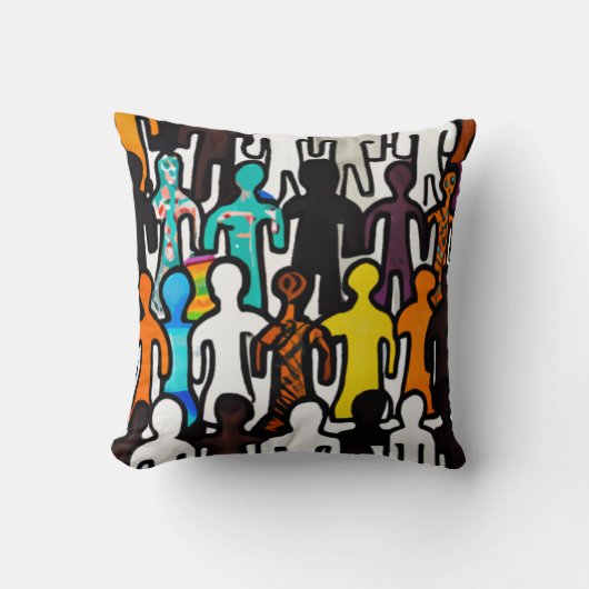 人種差別平等コレクション クッション (正面)