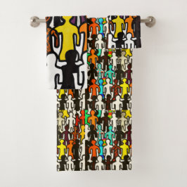 人種差別平等コレクション バスタオルセット