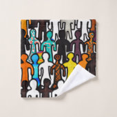 人種差別平等コレクション バスタオルセット (ウォッシュタオル)