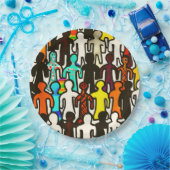 人種差別平等コレクション ペーパープレート (パーティー)