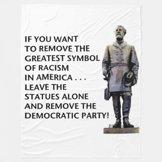 人種差別素晴らしの象徴 フリースブランケット (正面)