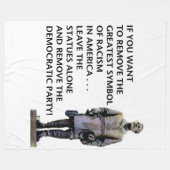 人種差別素晴らしの象徴 フリースブランケット (正面(横))