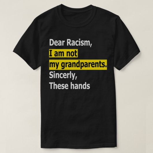 人種差別親愛私は私の祖父母ではないプレミアム Tシャツ (デザイン正面)