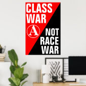 人種戦争ではない階級戦争 ポスター (ホームオフィス)