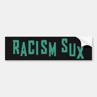 人種的優越感のSuxのバンパーステッカー バンパーステッカー