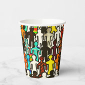 人種的平等 紙コップ (左)