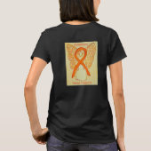 人種間の寛容認識度リボンエンジェルシャツ Tシャツ (裏面)