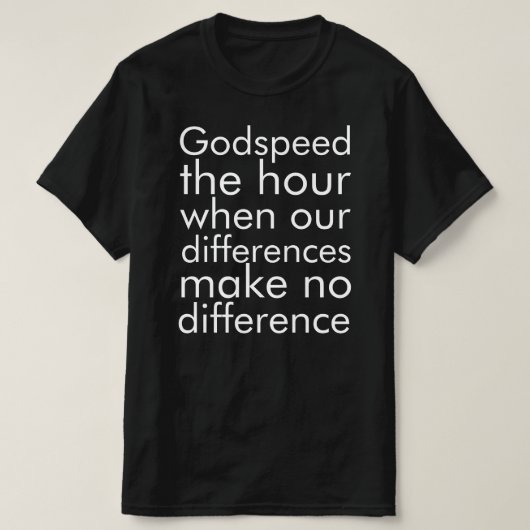 人種関係と人間の平等 Tシャツ (デザイン正面)