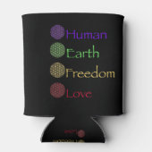 人種：人間発祥の地：地球の政治：自由Re 缶クーラー (裏面)