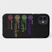 人種:人間発祥の地:地球の政治:自由Re Case-Mate iPhoneケース (裏面(横))
