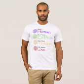 人種：人間発祥の地：地球の政治：自由Re Tシャツ (正面フル)