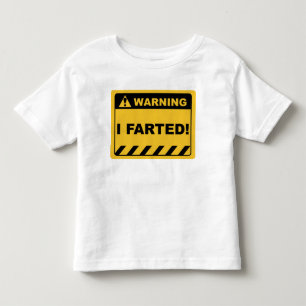 人笑わされる間警告のラベルを作った トドラーTシャツ
