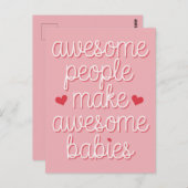 人素晴らし々が素晴らしベビーをおもしろい作る ポストカード (正面/裏面)