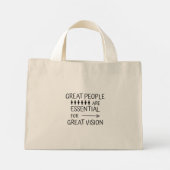 人素晴らし々のアクセサリー>トートバッグ ミニトートバッグ (裏面)