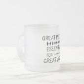 人素晴らし々のマグカップ フロストグラスマグカップ (正面左)