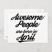 人素晴らし々は生まれ四月にある ポストカード (正面/裏面)