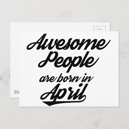 人素晴らし々は生まれ四月にある ポストカード (正面/裏面)