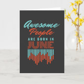 人素晴らし々は生まれ6月の誕生日 カード (黄色い花)