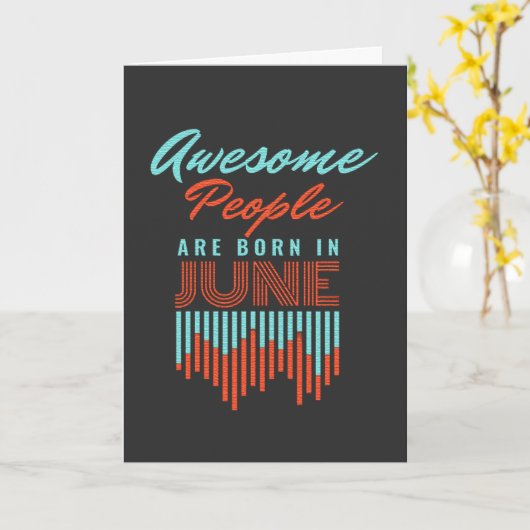 人素晴らし々は生まれ6月の誕生日 カード (黄色い花)