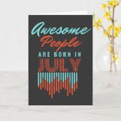 人素晴らし々は生まれ7月の誕生日 カード (黄色い花)