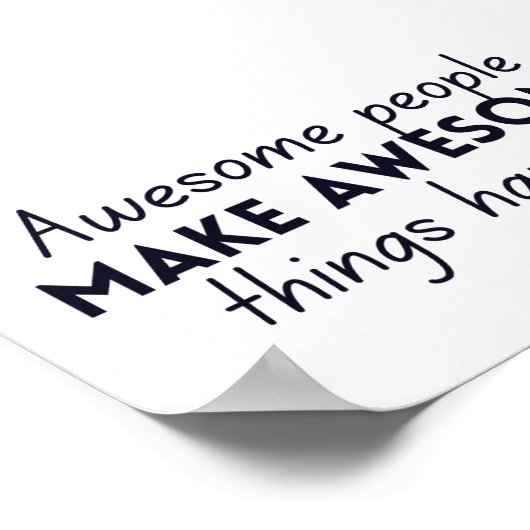 人素晴らしが事を素晴らし起こす ポスター (角)