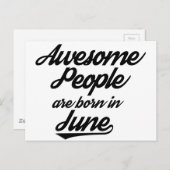 人素晴らしは生まれ六月に在り ポストカード (正面/裏面)