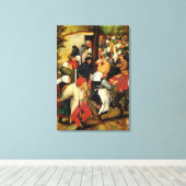 人素朴結婚々の詳細踊り キャンバスプリント (インサイチュ (ウッドフロア))