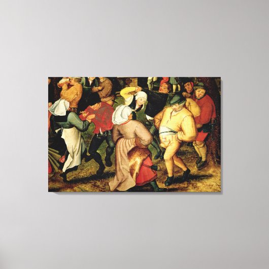 人素朴結婚々の詳細踊り キャンバスプリント (正面)