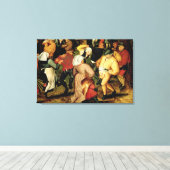 人素朴結婚々の詳細踊り キャンバスプリント (インサイチュ (ウッドフロア))