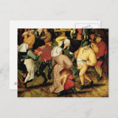 人素朴結婚々の詳細踊り ポストカード (正面/裏面)