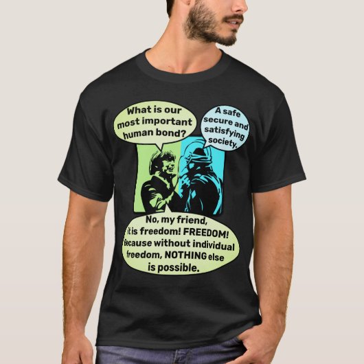 人脈(暗) Tシャツ (正面)