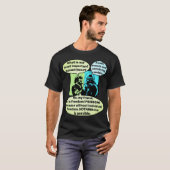 人脈(暗) Tシャツ (正面フル)