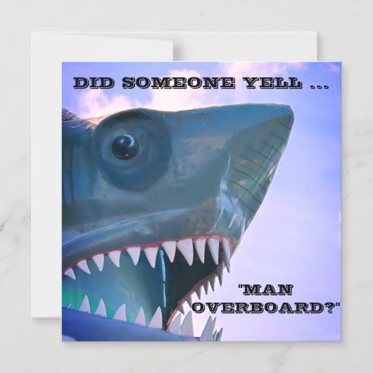 人船外型シャーク巡航ドアマグネット マグネット招待状 (正面)