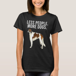 人見知りなボルゾイ飼ってる人向けのボルゾイ Tシャツ