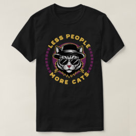 人見知り 猫好き サーキャスト Tシャツ