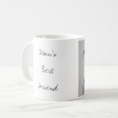 "人親友"の文字が付いているラーチャーの水彩画 コーヒーマグカップ (正面左)