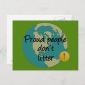 人誇りを持ったは砂を落とさない ポストカード (正面/裏面)