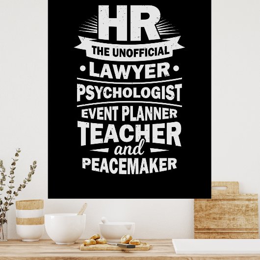 人誇りを持った材 ポスター (キッチン)