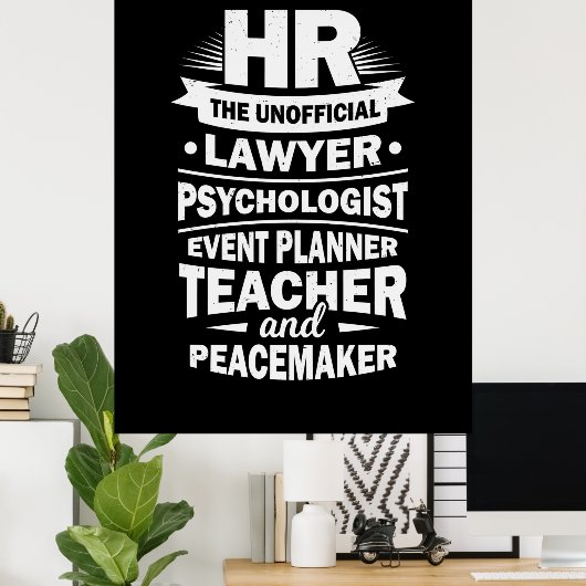 人誇りを持った材 ポスター (ホームオフィス)