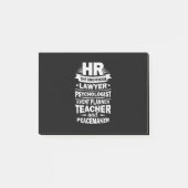 人誇りを持った材 ポストイット (正面)